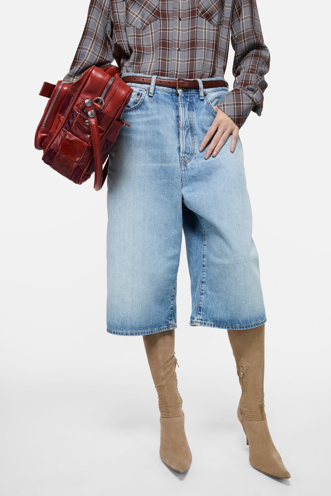 Acne Studios Denim shorts - Light blue