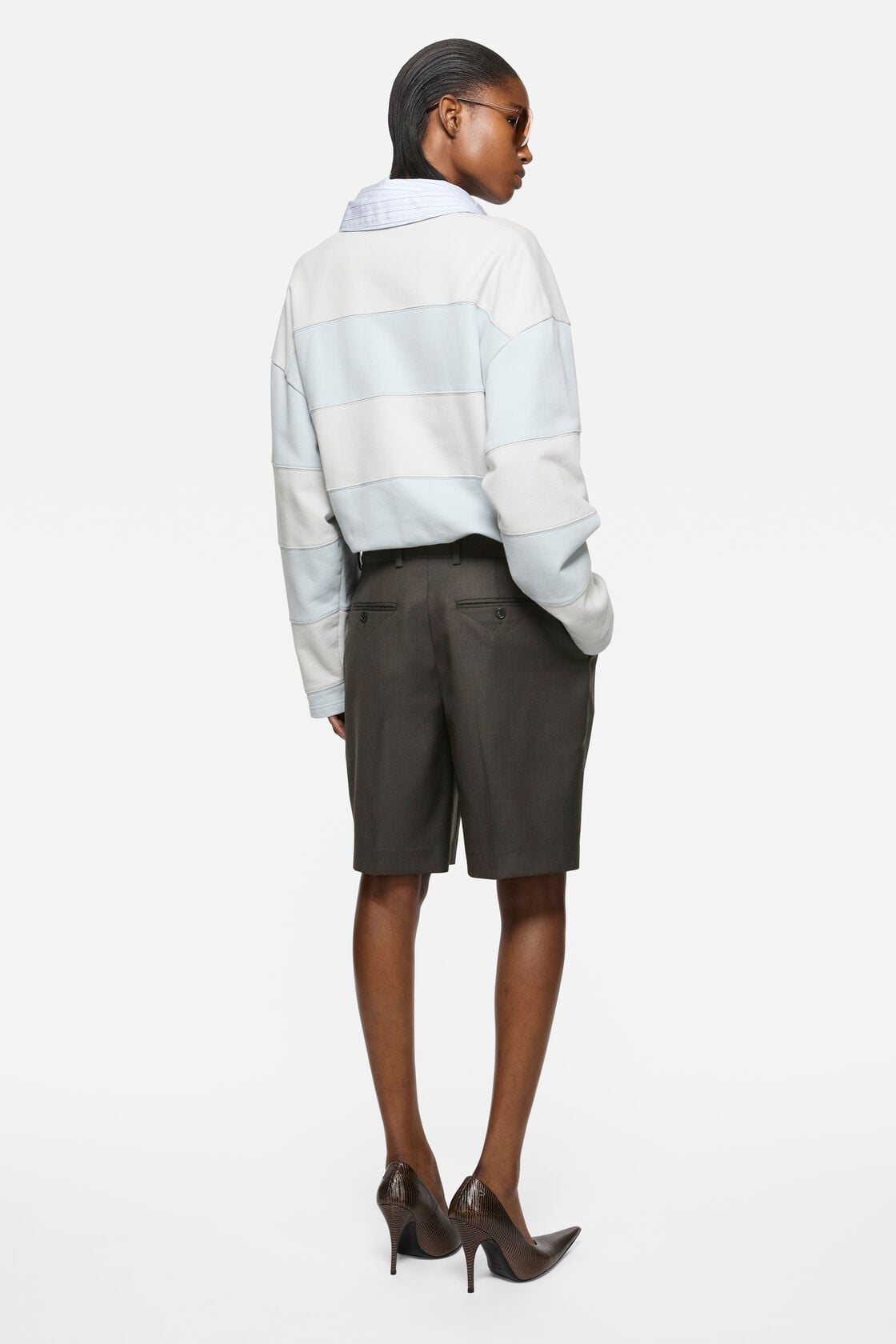 Acne Studios Tailored wool shorts - Dark grey