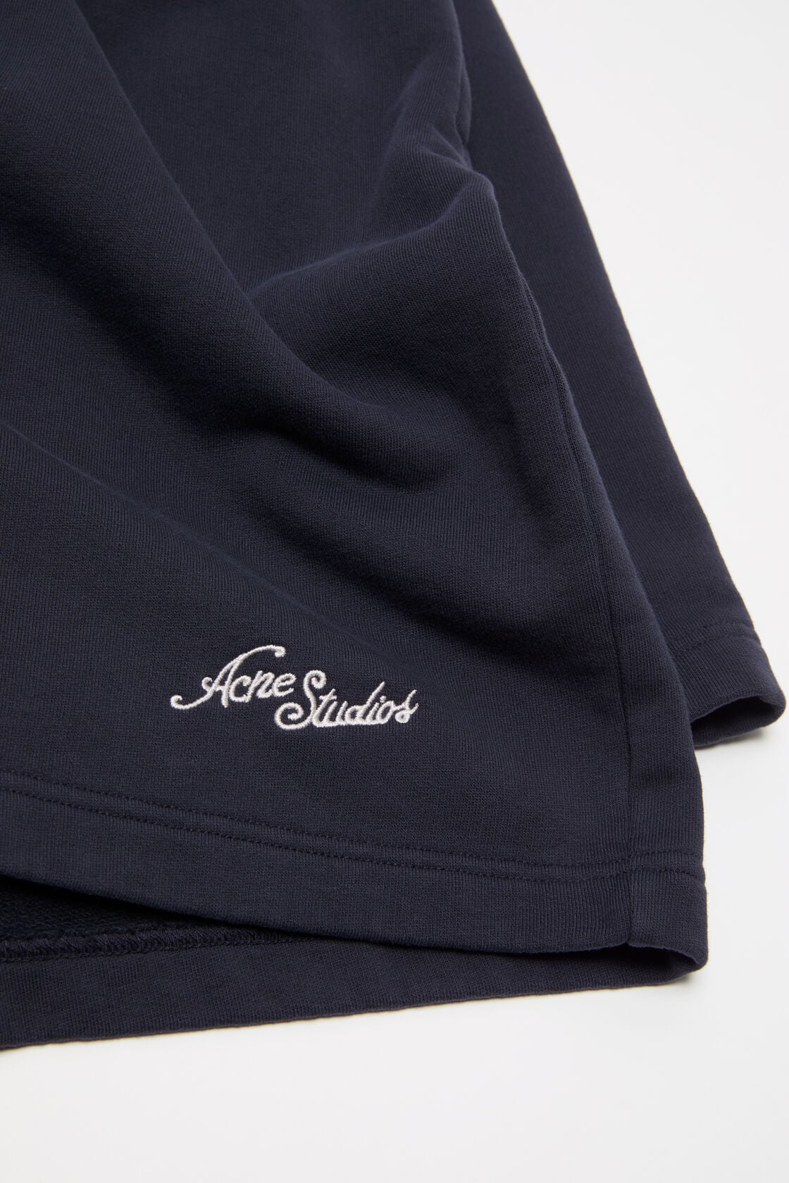 Acne Studios Fleece shorts with logo - Dark navy