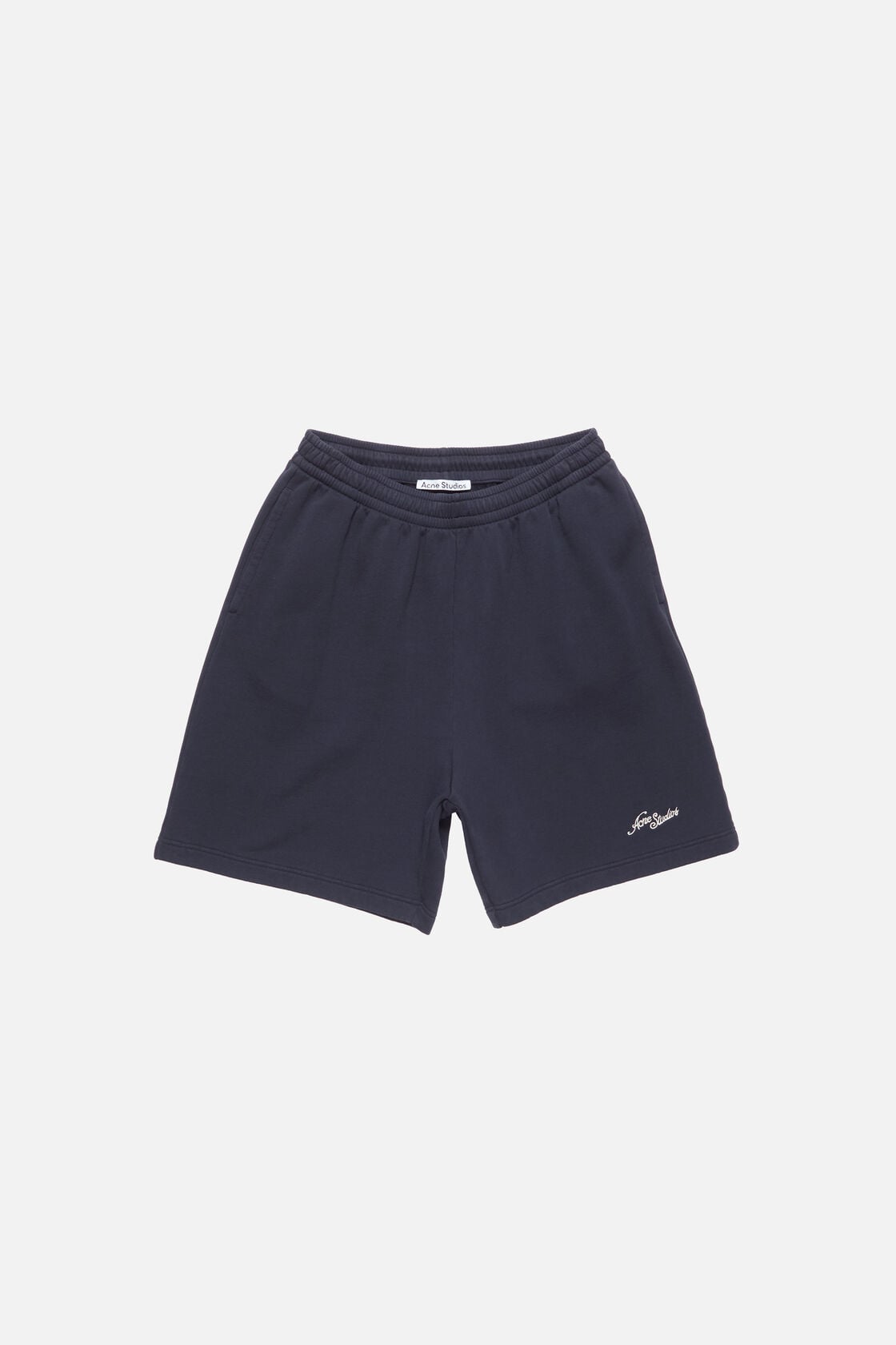 Acne Studios Fleece shorts with logo - Dark navy