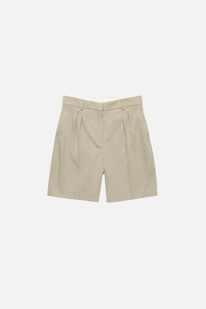 Acne Studios Tailored Wool Shorts - Beige