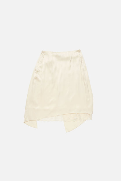 Acne Studios Layered satin skirt - Cream white