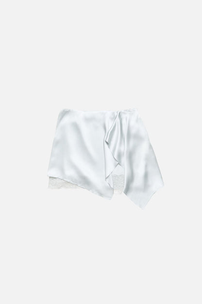 Acne Studios Ruffled satin skirt - Ice blue