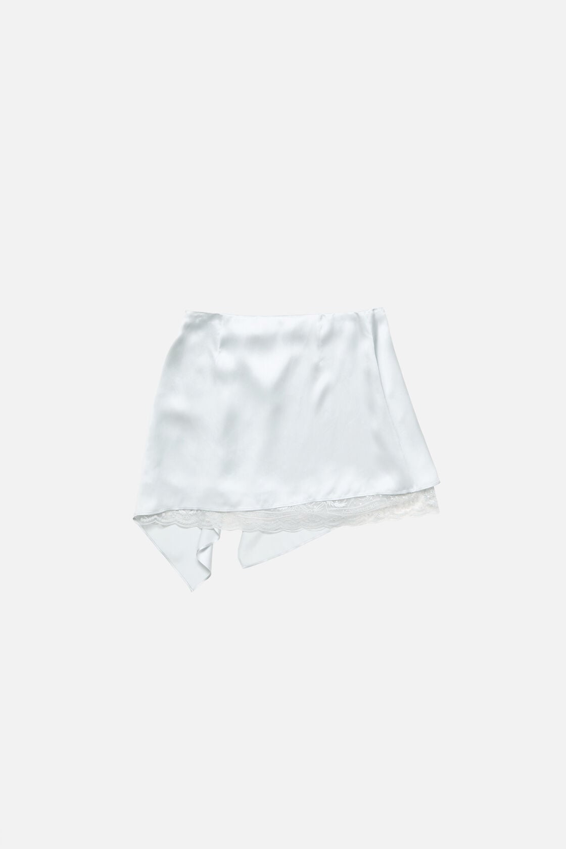 Acne Studios Ruffled satin skirt - Ice blue