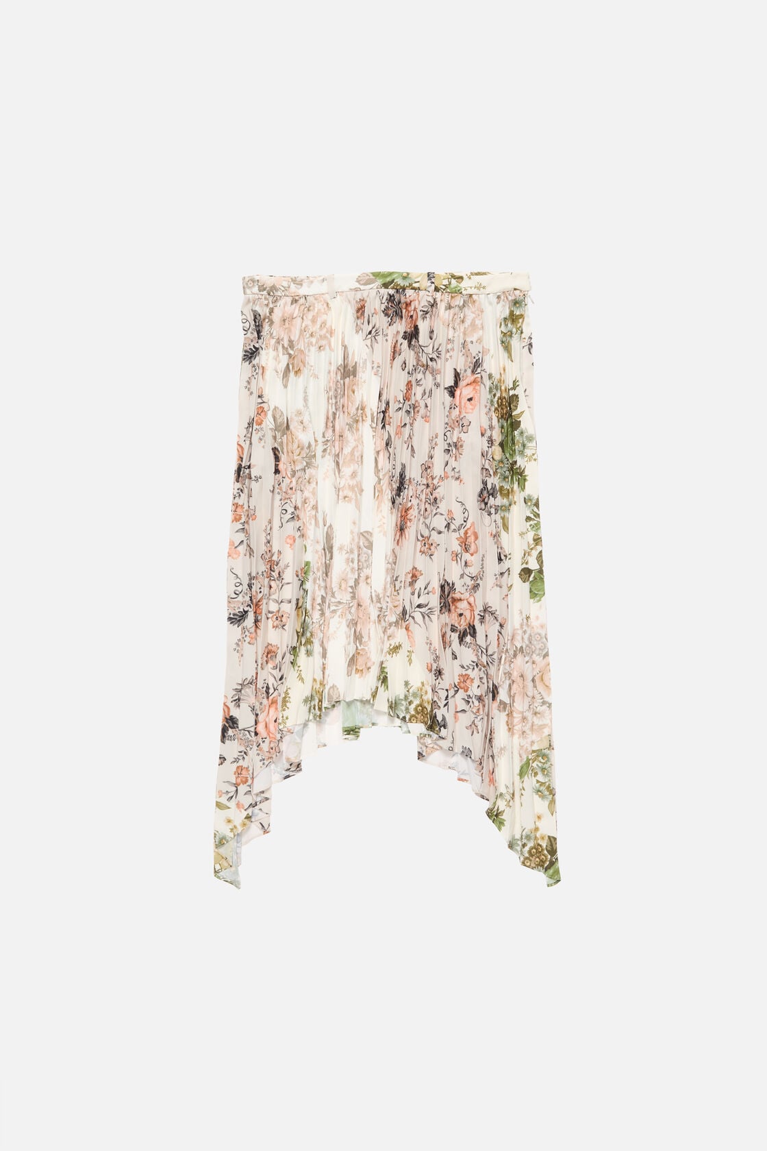 Acne Studios Pleated midi skirt - Beige/white