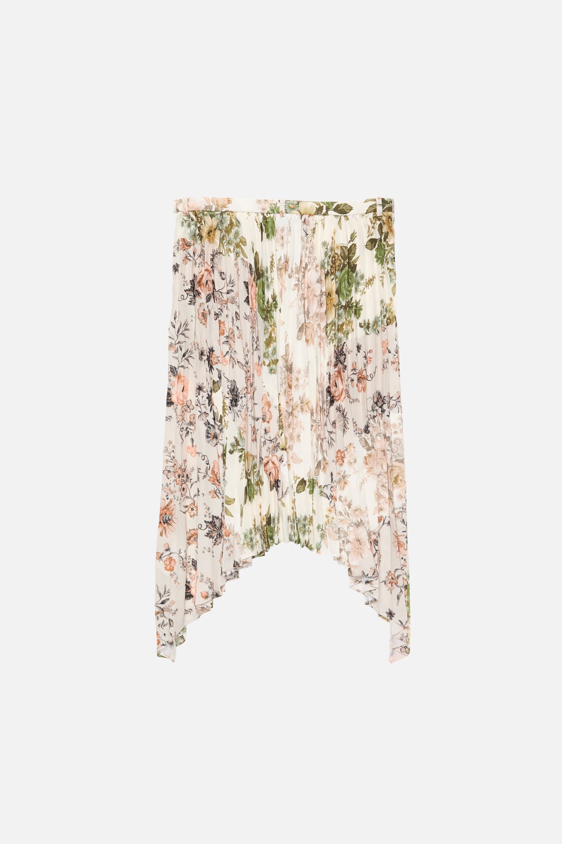Acne Studios Pleated midi skirt - Beige/white