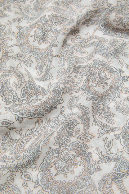 Acne Studios Silk paisley skirt - Light beige