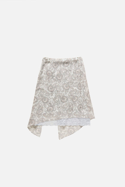 Acne Studios Silk paisley skirt - Light beige