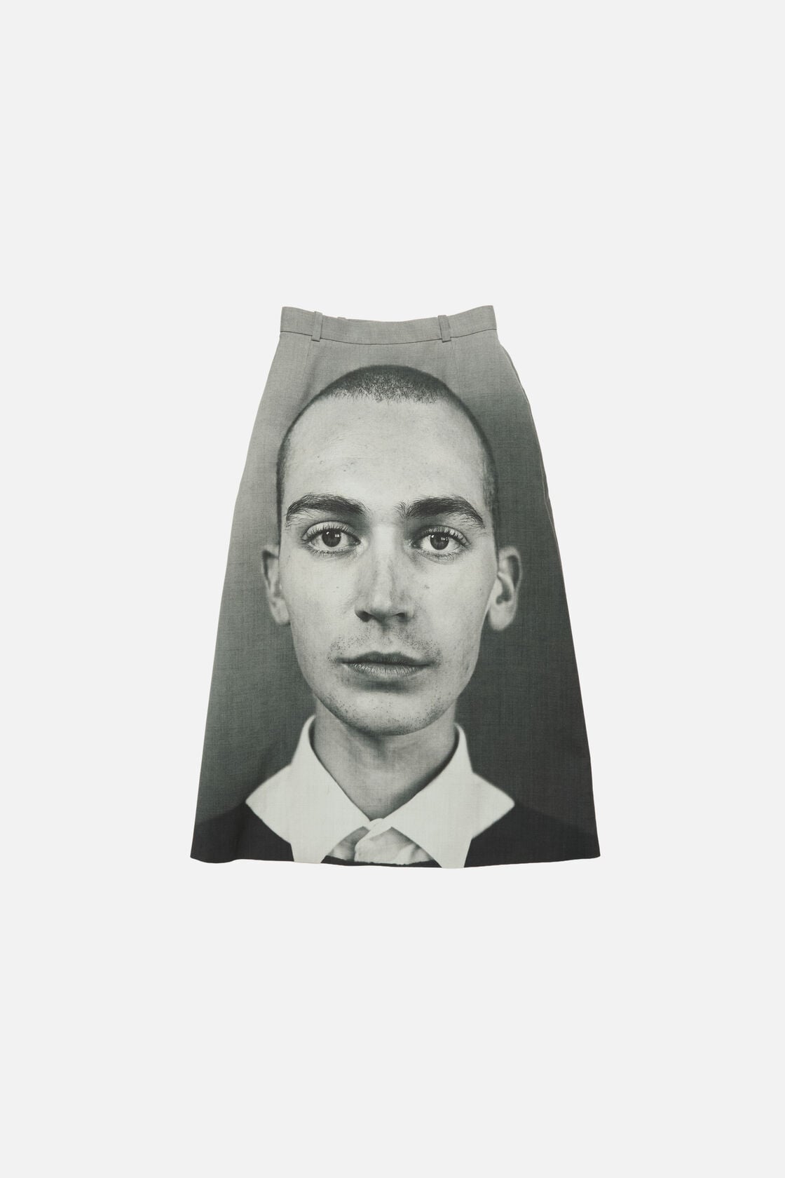 Acne Studios Printed wool skirt - Black/white