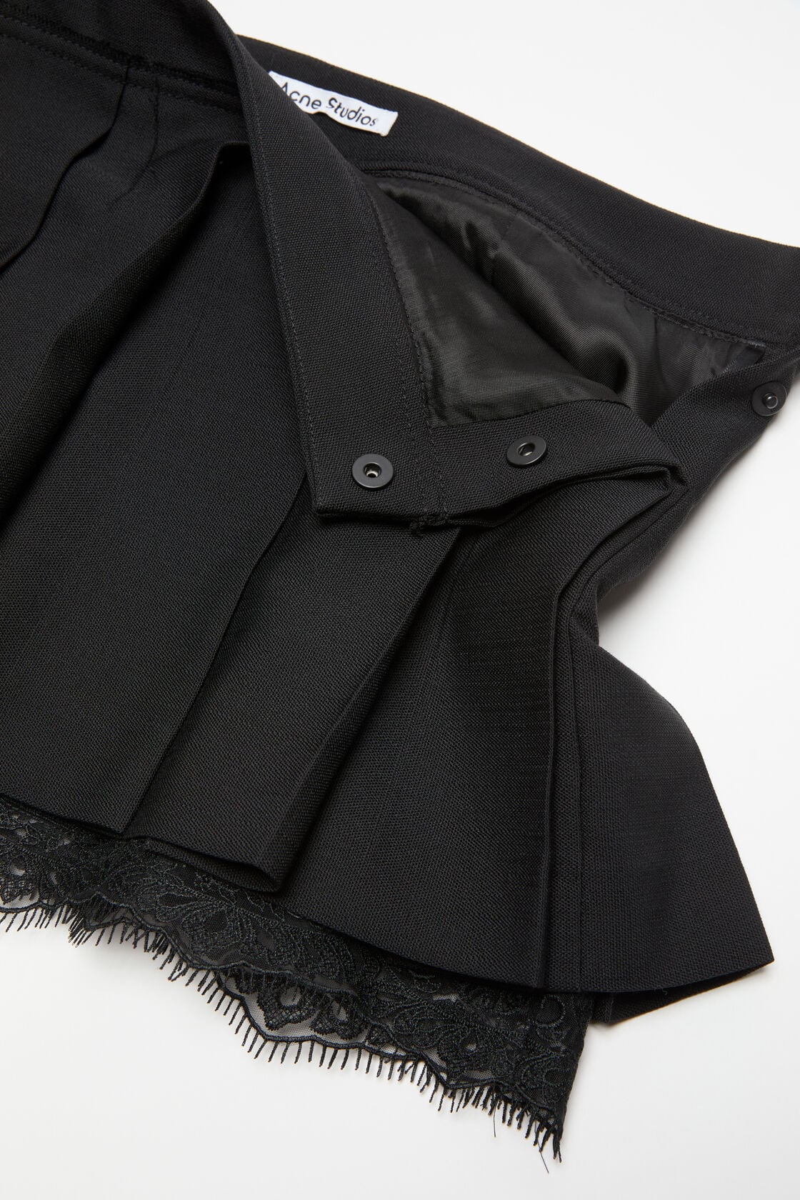 Acne Studios Mini pleated skirt - Black