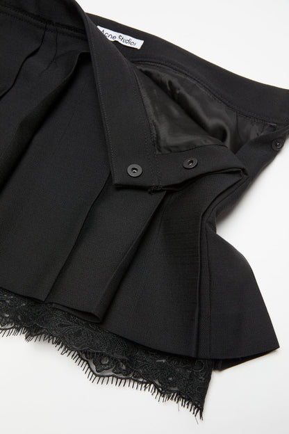 Acne Studios Mini pleated skirt - Black