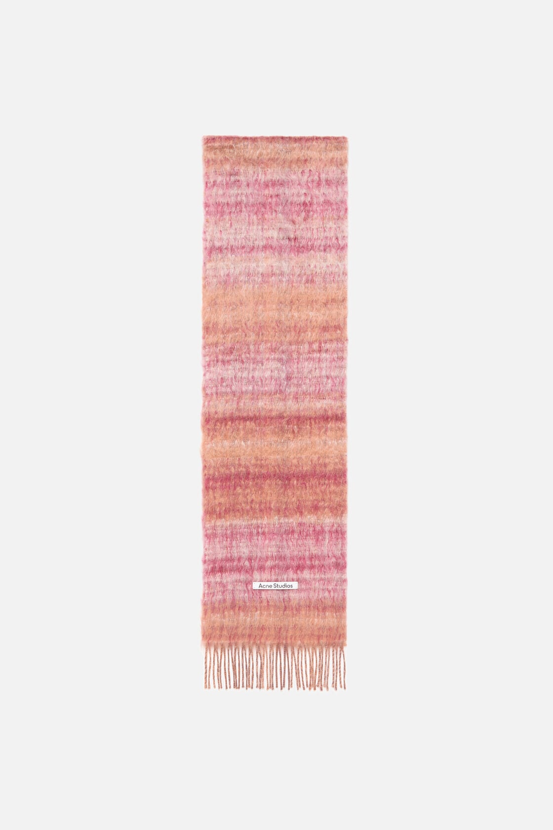 Acne Studios Fringed mohair scarf - Pink/Fuchsia