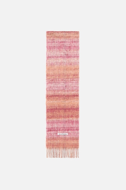 Acne Studios Fringed mohair scarf - Pink/Fuchsia