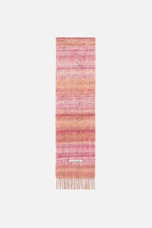 Acne Studios Fringed mohair scarf - Pink/Fuchsia