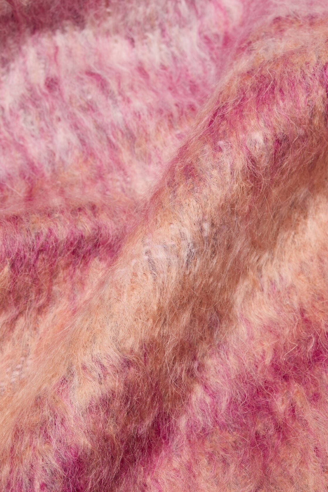Acne Studios Fringed mohair scarf - Pink/Fuchsia