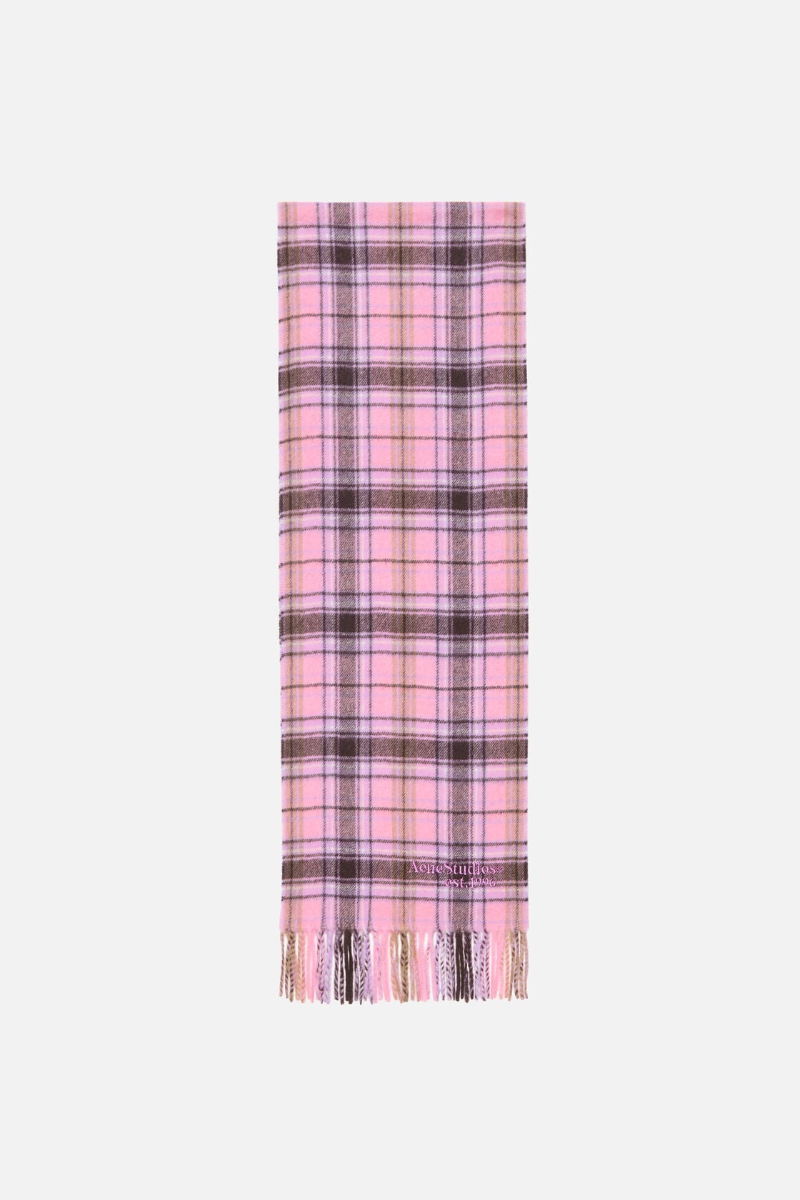 Acne Studios Cashmere scarf - Pink/black
