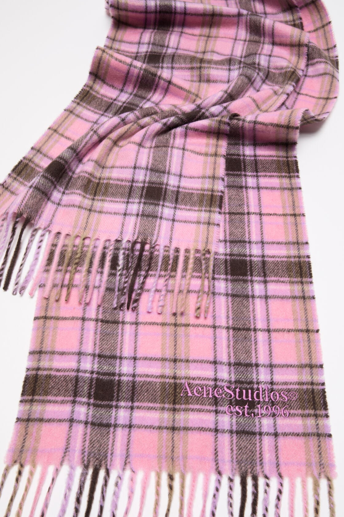 Acne Studios Cashmere scarf - Pink/black