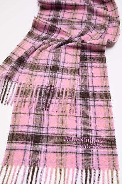 Acne Studios Cashmere scarf - Pink/black