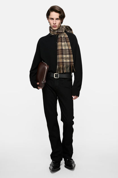 Acne Studios Cashmere scarf - Dark brown/khaki green