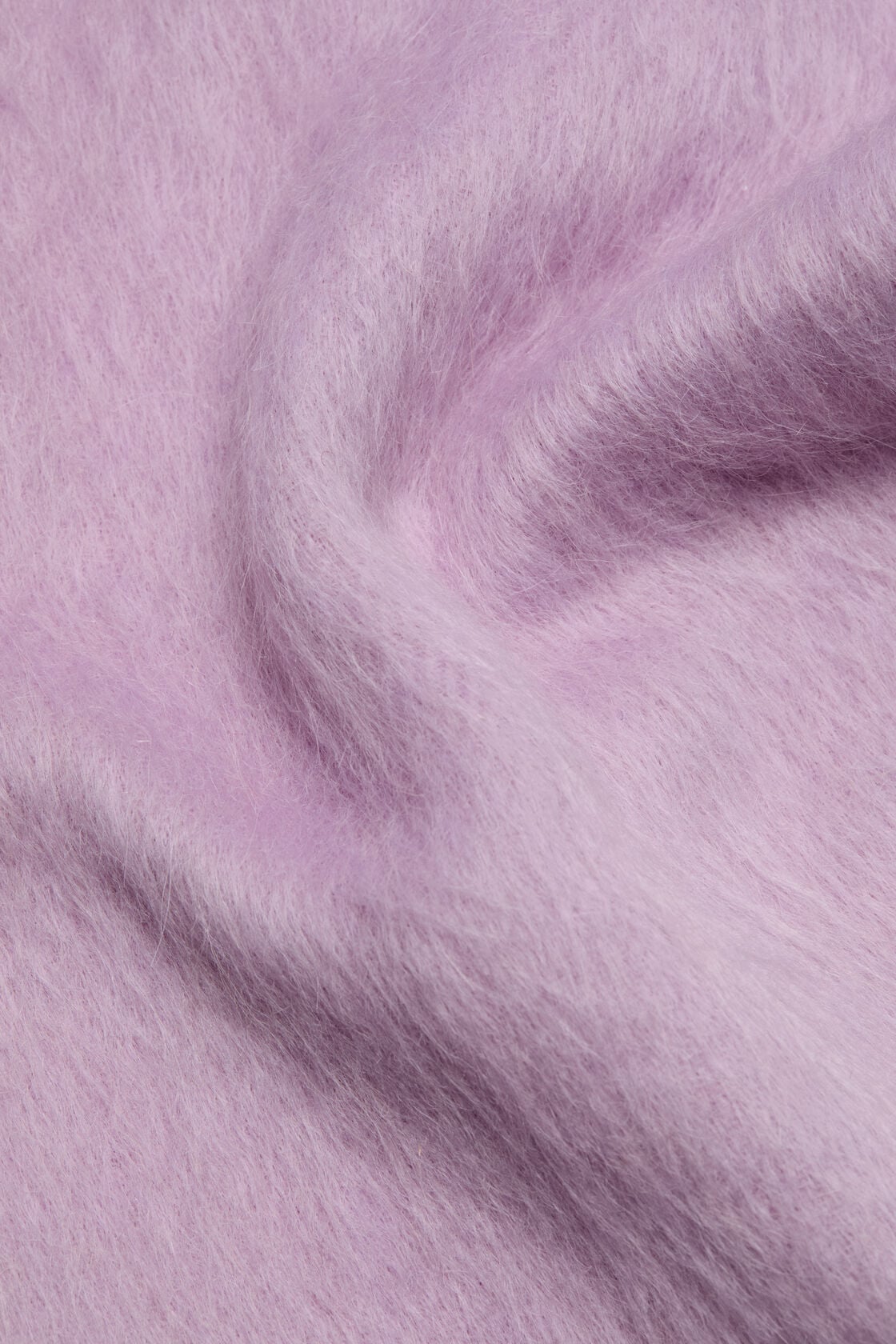 Acne Studios Long-Hair Alpaca-Wool Scarf - Light pink