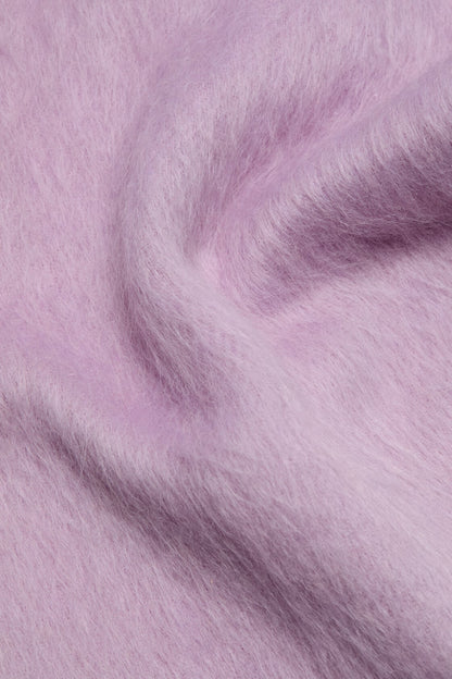 Acne Studios Long-Hair Alpaca-Wool Scarf - Light pink