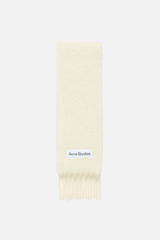 Acne Studios Skinny mohair scarf - White