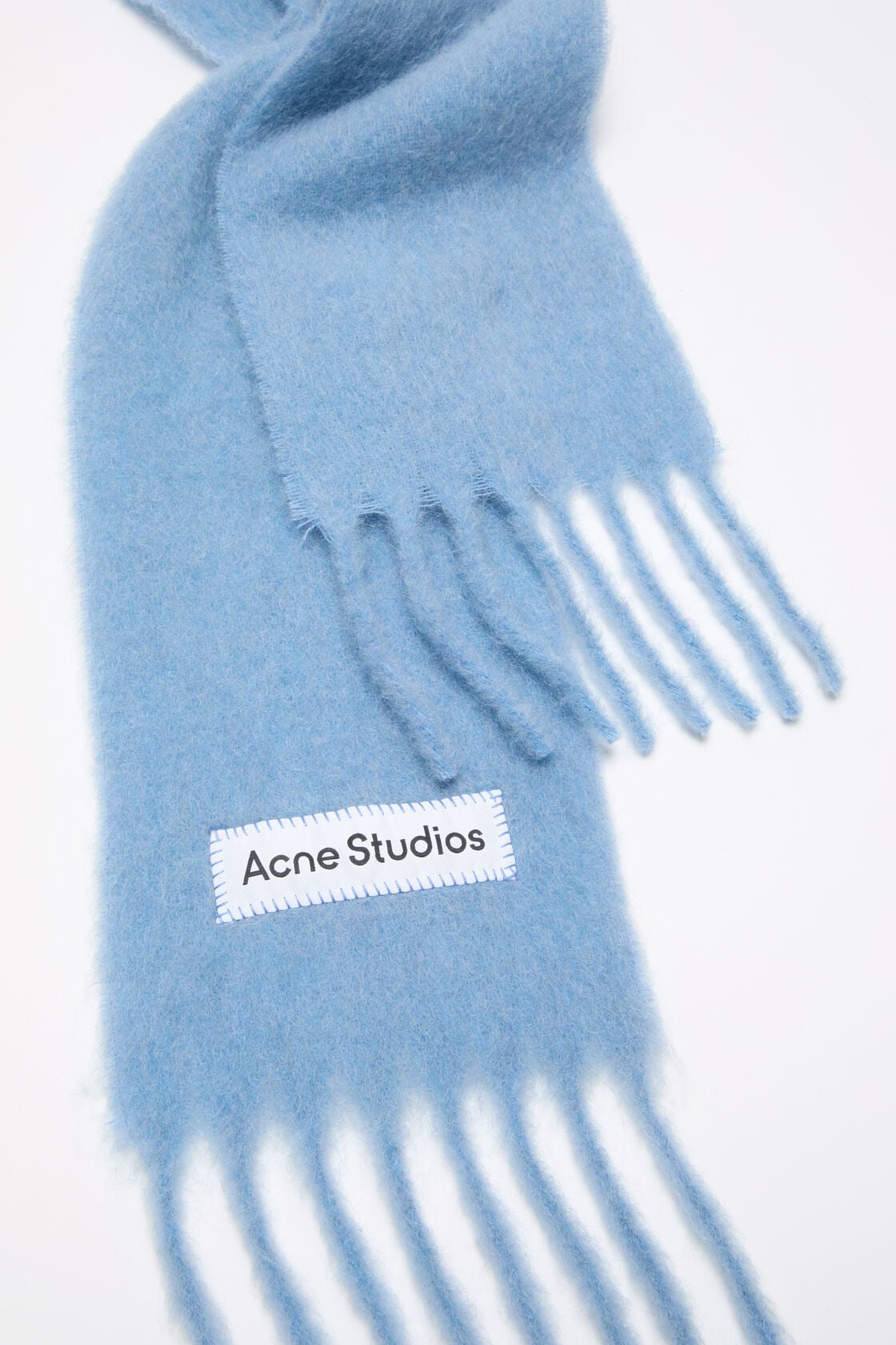 Acne Studios Skinny mohair scarf - Light blue