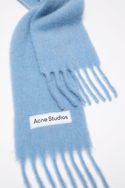 Acne Studios Skinny mohair scarf - Light blue