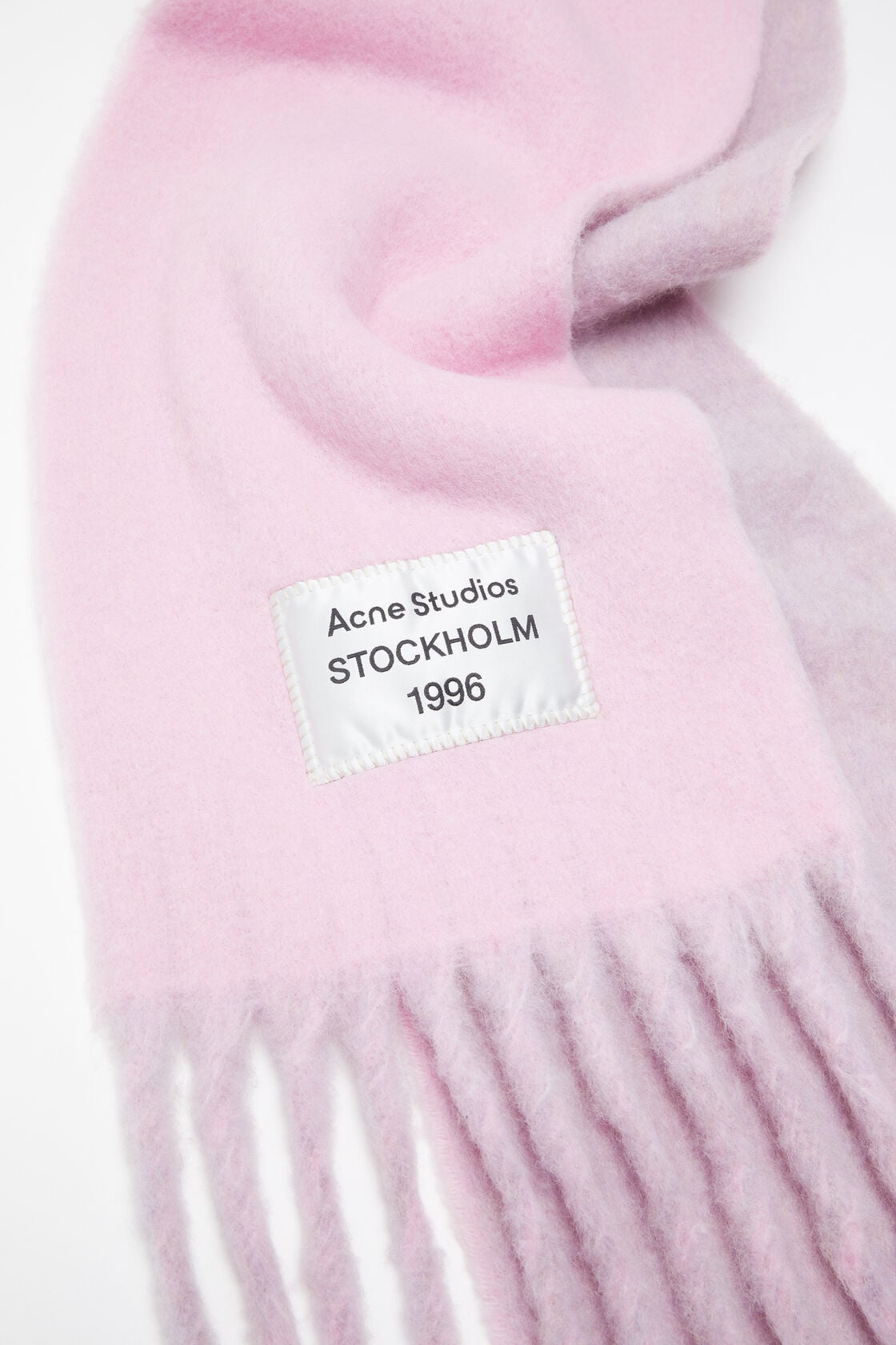 Acne Studios Bicolour Alpaca Scarf - Pink/lilac