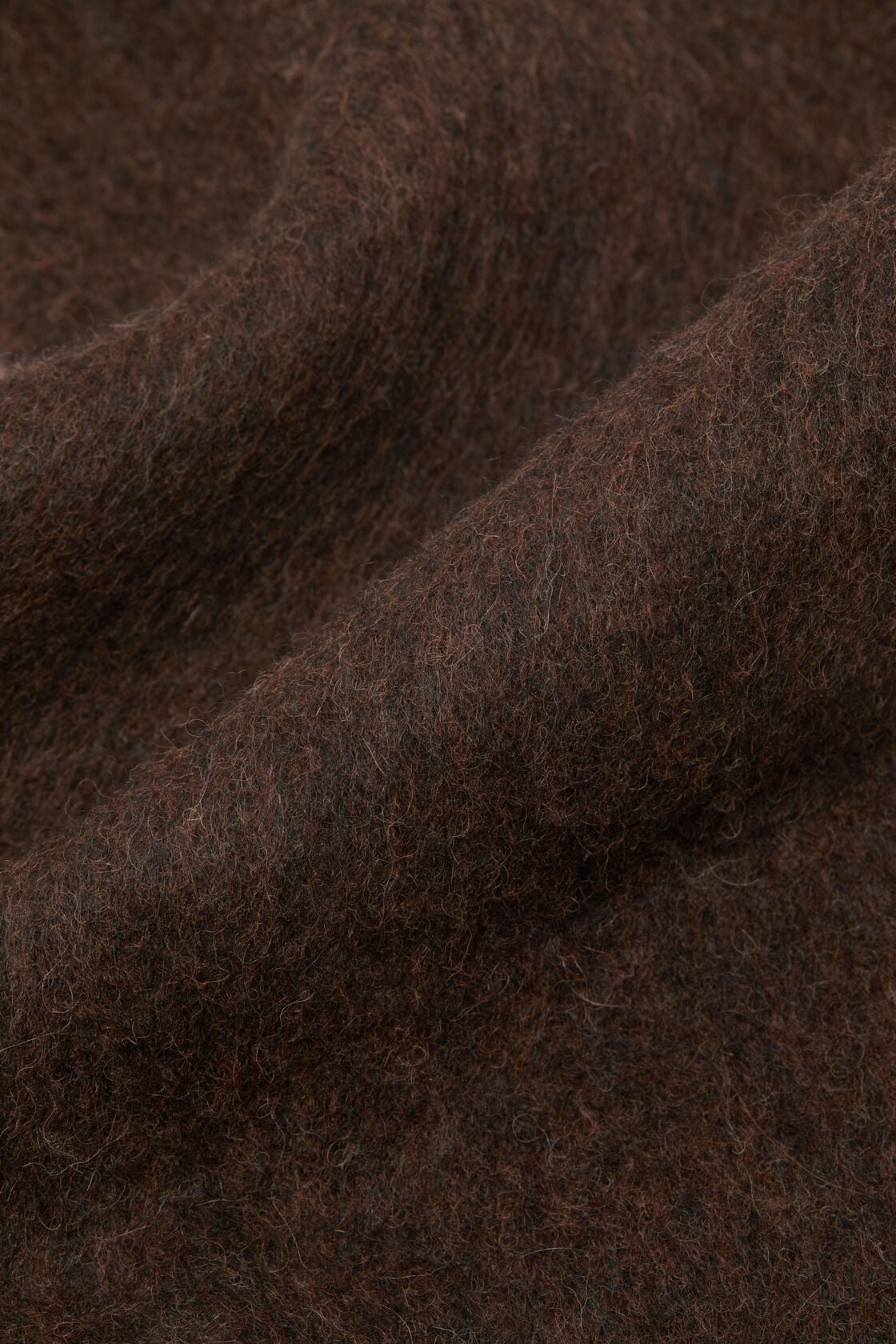 Acne Studios Bicolour Alpaca Scarf - Dark brown/brown