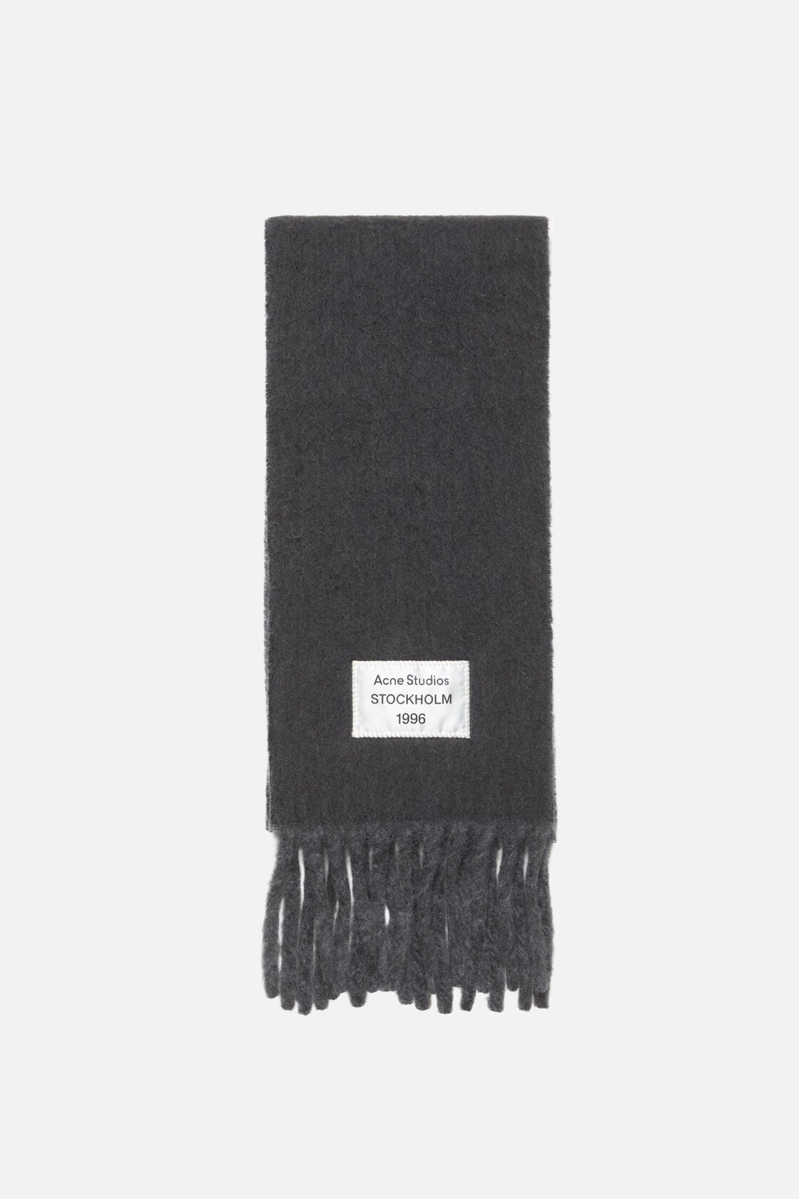 Acne Studios Bicolour Alpaca Scarf - Anthracite/grey