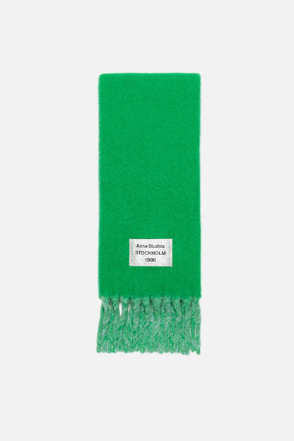 Acne Studios Bicolour Alpaca Scarf - Green/light blue