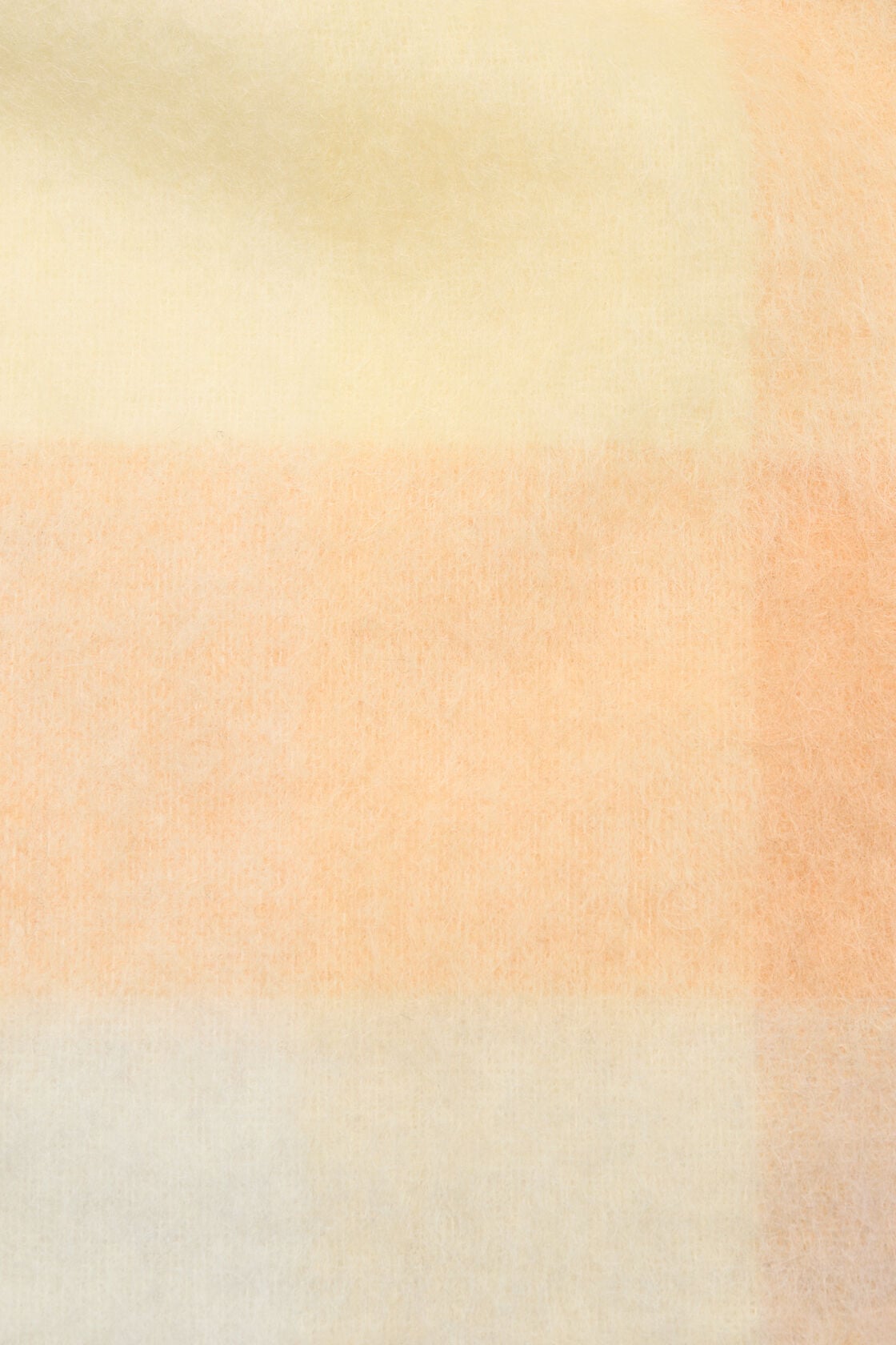 Acne Studios Mohair checked scarf - Peach/White/Beige