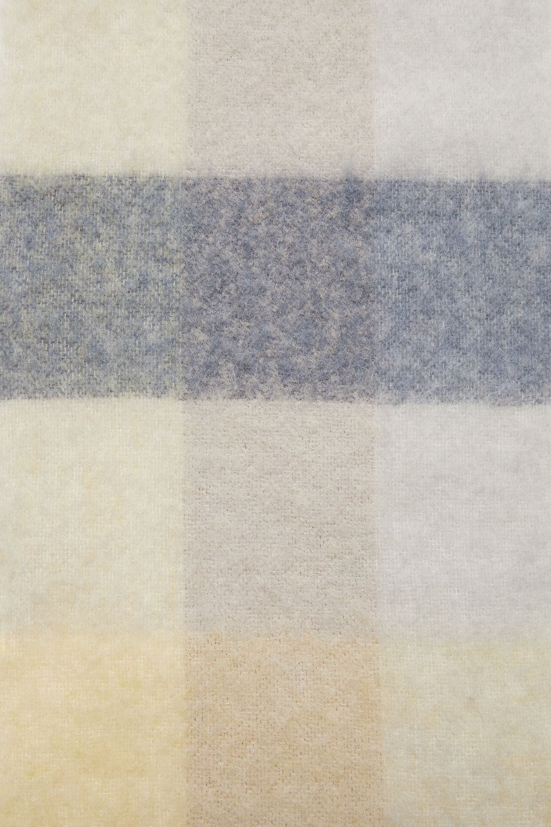 Acne Studios Mohair checked scarf - Vanilla/beige/lavender
