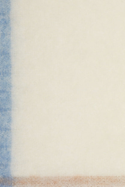 Acne Studios Wool fringe scarf - White