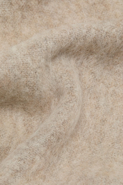 Acne Studios Wool mohair scarf - Narrow - Beige/grey