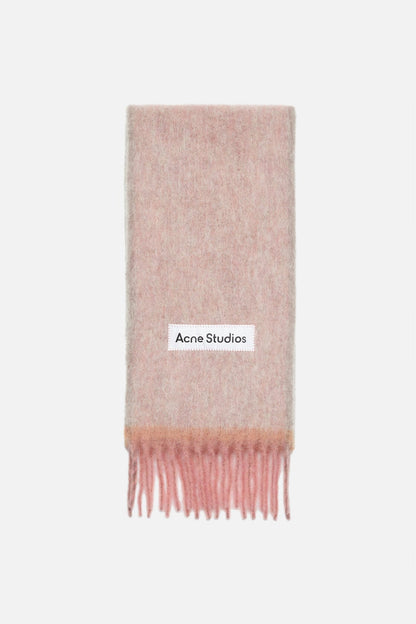Acne Studios Wool mohair scarf - Narrow - Dusty pink