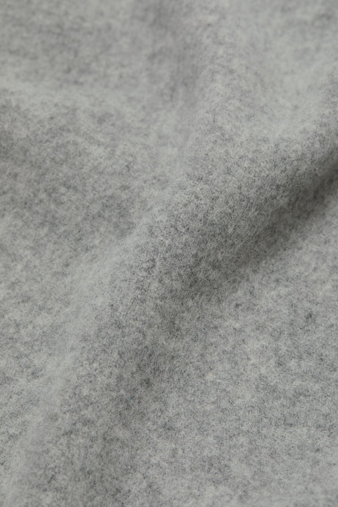 Acne Studios Fringe wool scarf - oversized - Light Grey Melange