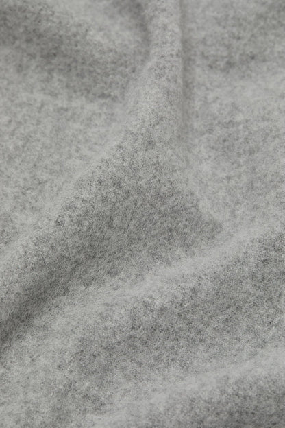 Acne Studios Fringe wool scarf - Narrow - Light Grey Melange