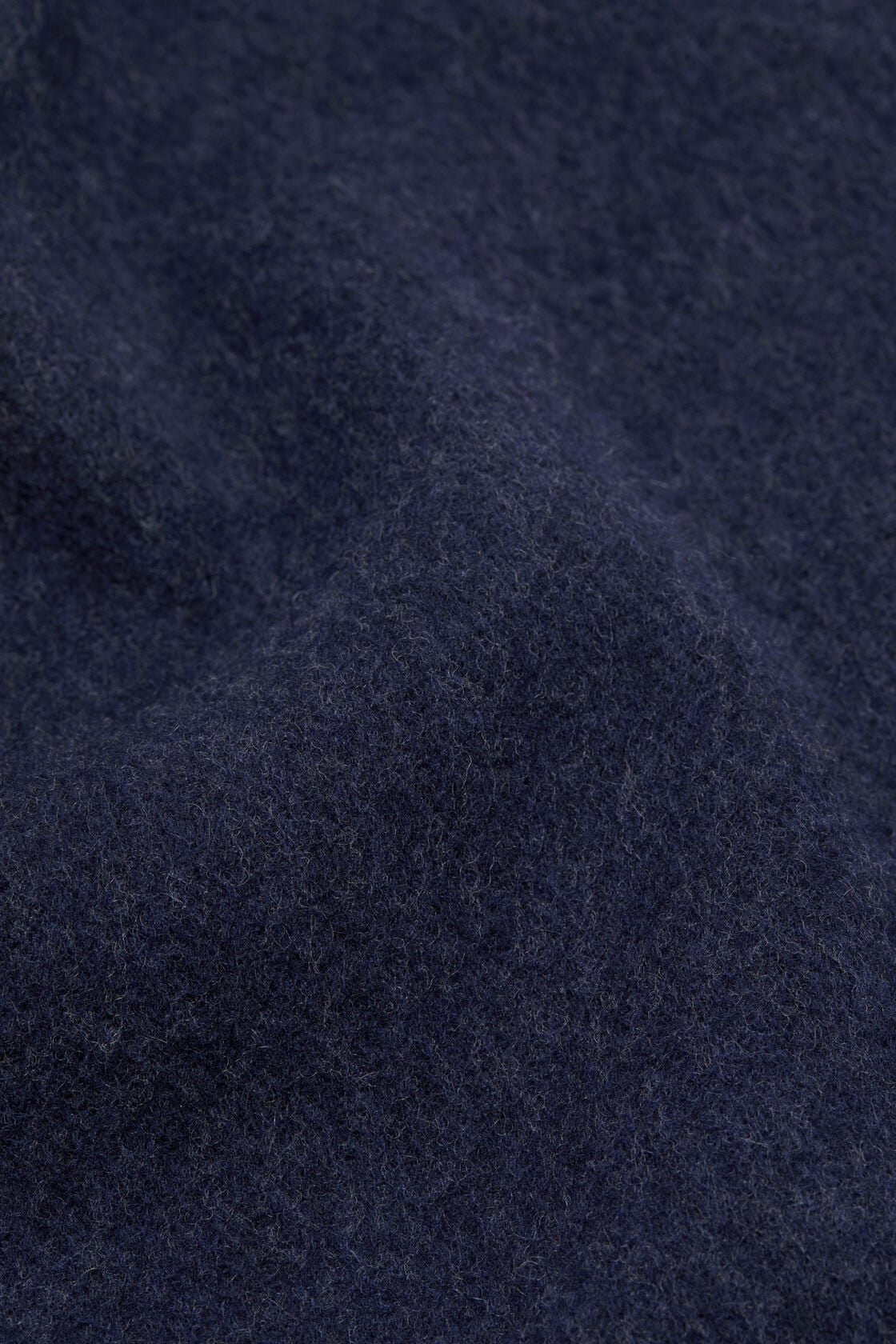 Acne Studios Fringe wool scarf - skinny - Dark Navy Melange