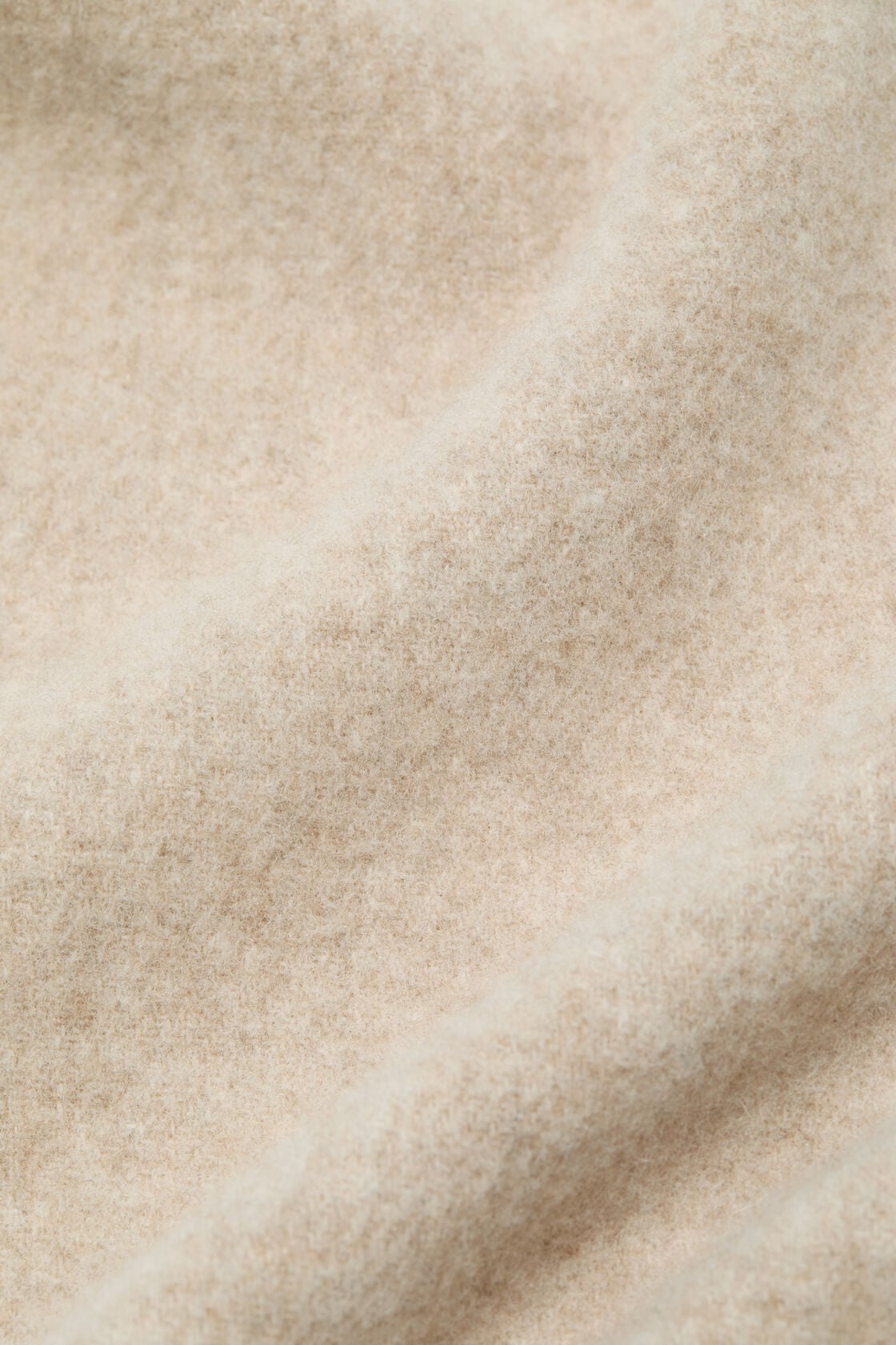 Acne Studios Fringe wool scarf - skinny - Oatmeal melange