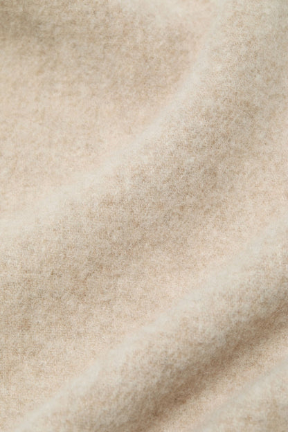 Acne Studios Fringe wool scarf - skinny - Oatmeal melange