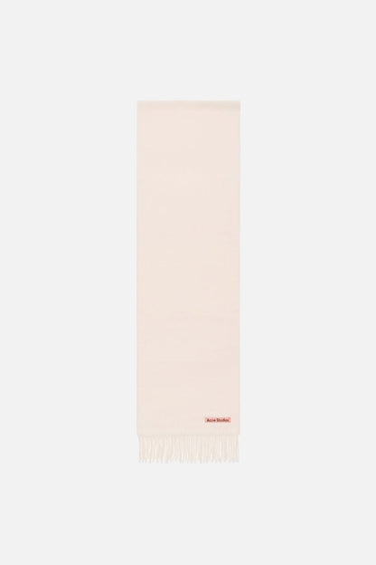Acne Studios Fringe wool scarf - skinny - Warm white