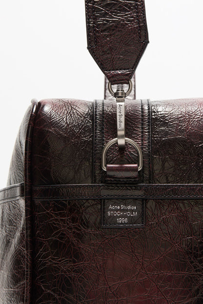 Acne Studios Camero duffle bag - Burgundy