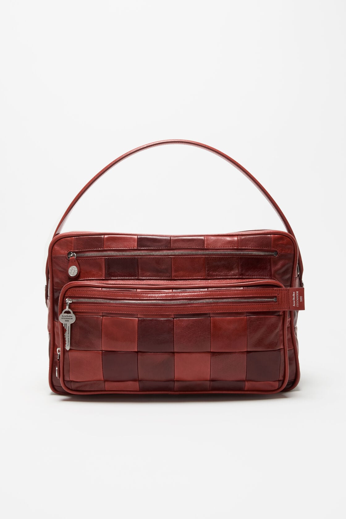 Acne Studios Camero Camera Patchwork Bag - Burgundy