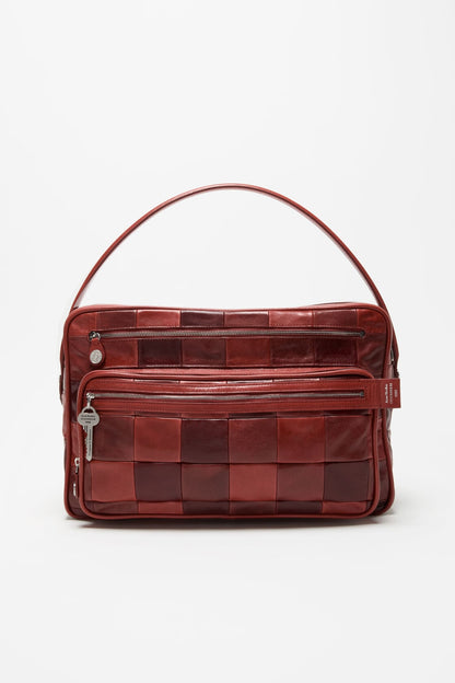Acne Studios Camero Camera Patchwork Bag - Burgundy