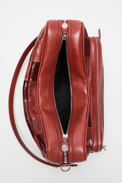 Acne Studios Camero Camera Patchwork Bag - Burgundy