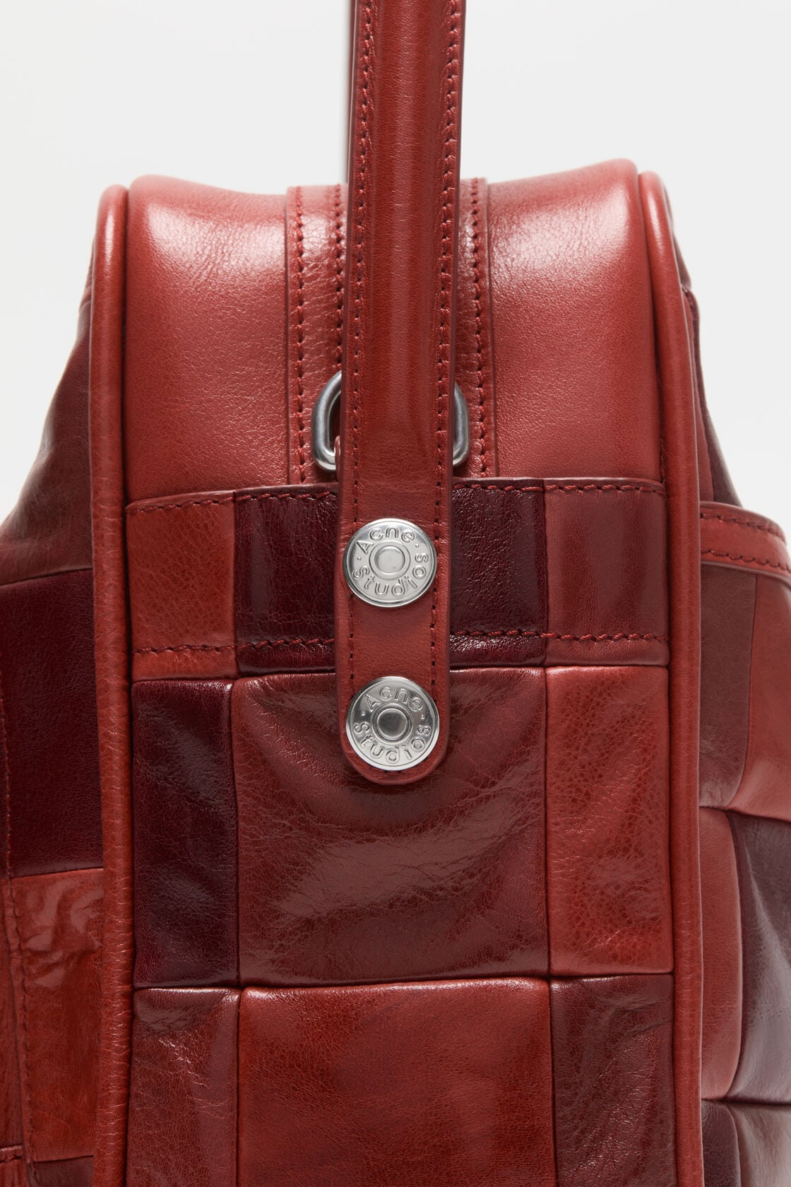 Acne Studios Camero Camera Patchwork Bag - Burgundy