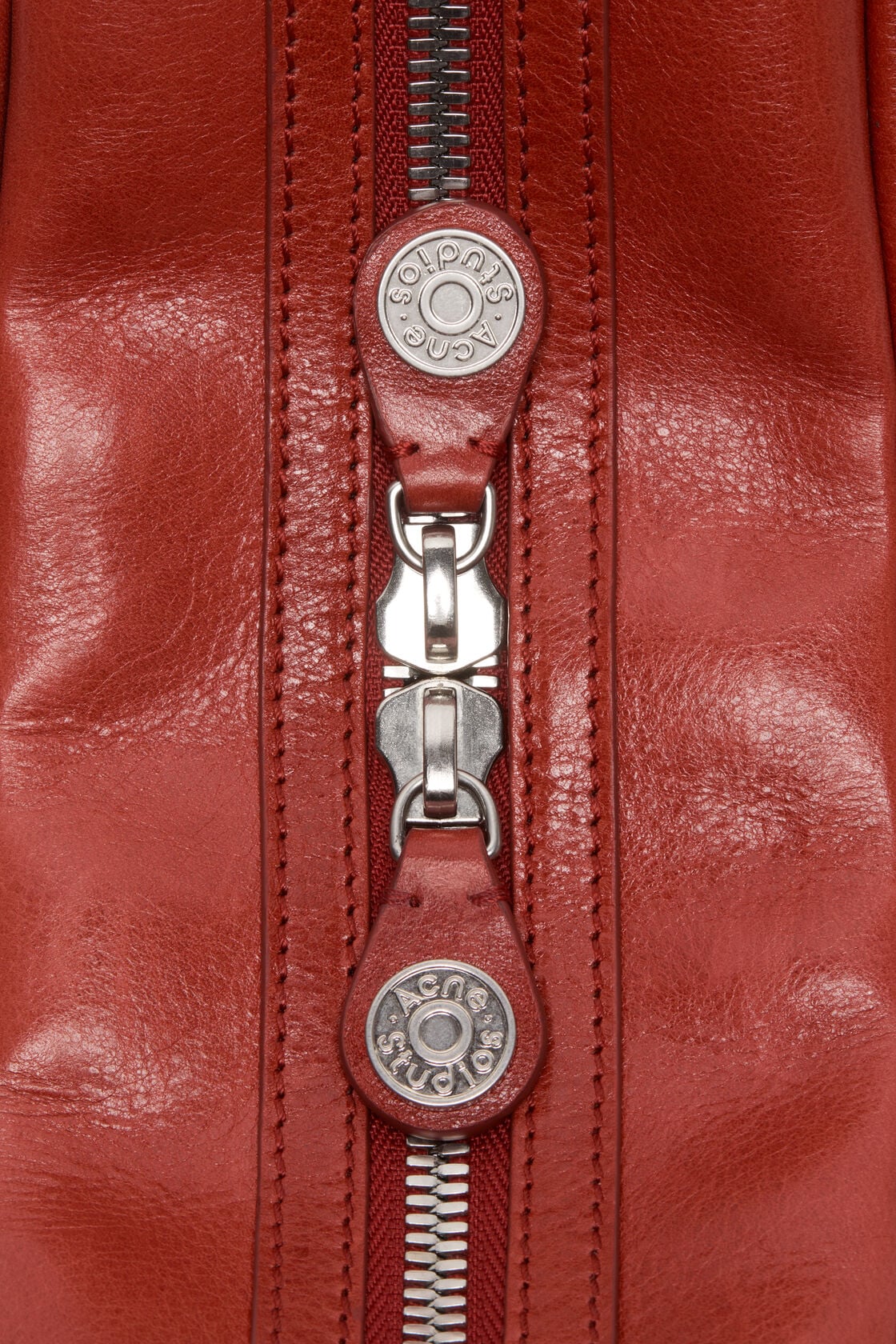 Acne Studios Camero Camera Patchwork Bag - Burgundy