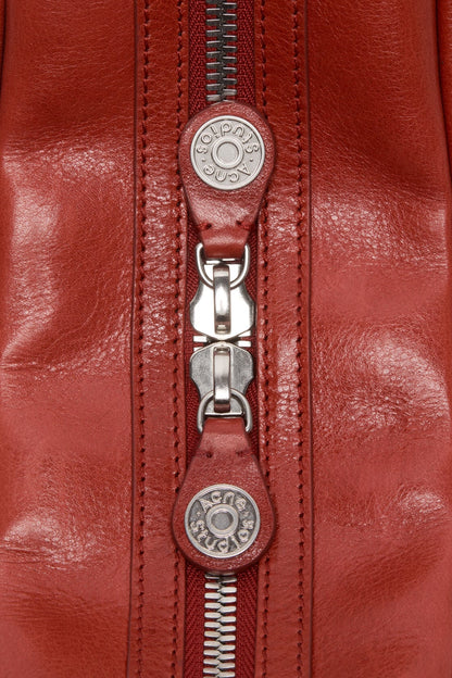 Acne Studios Camero Camera Patchwork Bag - Burgundy